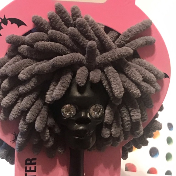 New Black Skully Rhinestone Eyes Microfibre Duster (I-9) - Picture 6 of 16
